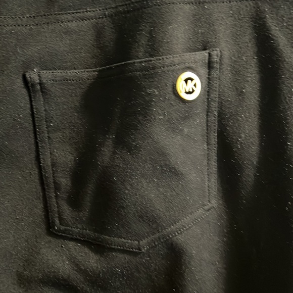 Michael Kors black skinny stretchy pants with pockets, size 18W - Picture 3 of 4